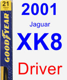 Driver Wiper Blade for 2001 Jaguar XK8 - Premium