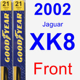 Front Wiper Blade Pack for 2002 Jaguar XK8 - Premium