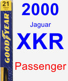 Passenger Wiper Blade for 2000 Jaguar XKR - Premium