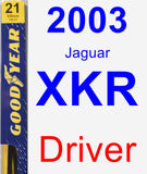 Driver Wiper Blade for 2003 Jaguar XKR - Premium