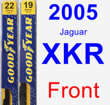 Front Wiper Blade Pack for 2005 Jaguar XKR - Premium