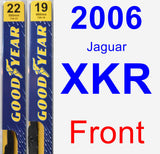 Front Wiper Blade Pack for 2006 Jaguar XKR - Premium