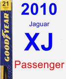 Passenger Wiper Blade for 2010 Jaguar XJ - Premium