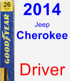 Driver Wiper Blade for 2014 Jeep Cherokee - Premium