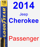 Passenger Wiper Blade for 2014 Jeep Cherokee - Premium