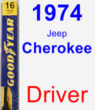 Driver Wiper Blade for 1974 Jeep Cherokee - Premium