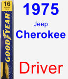 Driver Wiper Blade for 1975 Jeep Cherokee - Premium