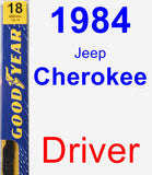 Driver Wiper Blade for 1984 Jeep Cherokee - Premium