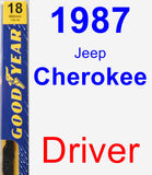 Driver Wiper Blade for 1987 Jeep Cherokee - Premium