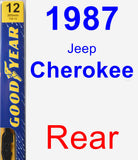 Rear Wiper Blade for 1987 Jeep Cherokee - Premium