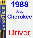 Driver Wiper Blade for 1988 Jeep Cherokee - Premium