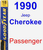 Passenger Wiper Blade for 1990 Jeep Cherokee - Premium