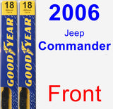 Front Wiper Blade Pack for 2006 Jeep Commander - Premium