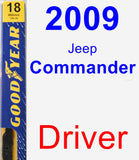 Driver Wiper Blade for 2009 Jeep Commander - Premium