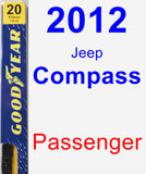 Passenger Wiper Blade for 2012 Jeep Compass - Premium