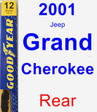 Rear Wiper Blade for 2001 Jeep Grand Cherokee - Premium