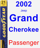 Passenger Wiper Blade for 2002 Jeep Grand Cherokee - Premium