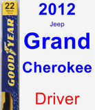 Driver Wiper Blade for 2012 Jeep Grand Cherokee - Premium