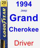 Driver Wiper Blade for 1994 Jeep Grand Cherokee - Premium