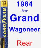 Rear Wiper Blade for 1984 Jeep Grand Wagoneer - Premium