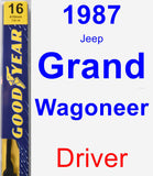 Driver Wiper Blade for 1987 Jeep Grand Wagoneer - Premium