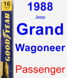 Passenger Wiper Blade for 1988 Jeep Grand Wagoneer - Premium