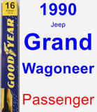 Passenger Wiper Blade for 1990 Jeep Grand Wagoneer - Premium