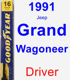 Driver Wiper Blade for 1991 Jeep Grand Wagoneer - Premium