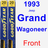 Front Wiper Blade Pack for 1993 Jeep Grand Wagoneer - Premium