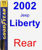 Rear Wiper Blade for 2002 Jeep Liberty - Premium