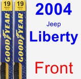 Front Wiper Blade Pack for 2004 Jeep Liberty - Premium