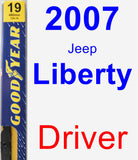 Driver Wiper Blade for 2007 Jeep Liberty - Premium