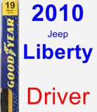 Driver Wiper Blade for 2010 Jeep Liberty - Premium