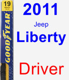 Driver Wiper Blade for 2011 Jeep Liberty - Premium