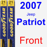 Front Wiper Blade Pack for 2007 Jeep Patriot - Premium