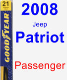 Passenger Wiper Blade for 2008 Jeep Patriot - Premium