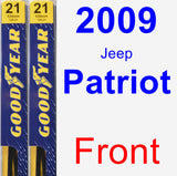 Front Wiper Blade Pack for 2009 Jeep Patriot - Premium