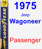 Passenger Wiper Blade for 1975 Jeep Wagoneer - Premium