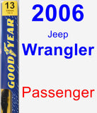 Passenger Wiper Blade for 2006 Jeep Wrangler - Premium