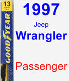 Passenger Wiper Blade for 1997 Jeep Wrangler - Premium