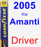 Driver Wiper Blade for 2005 Kia Amanti - Premium