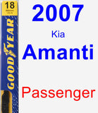 Passenger Wiper Blade for 2007 Kia Amanti - Premium