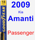 Passenger Wiper Blade for 2009 Kia Amanti - Premium