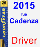 Driver Wiper Blade for 2015 Kia Cadenza - Premium