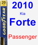 Passenger Wiper Blade for 2010 Kia Forte - Premium