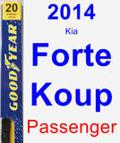 Passenger Wiper Blade for 2014 Kia Forte Koup - Premium