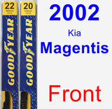 Front Wiper Blade Pack for 2002 Kia Magentis - Premium