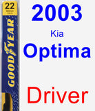 Driver Wiper Blade for 2003 Kia Optima - Premium