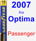 Passenger Wiper Blade for 2007 Kia Optima - Premium