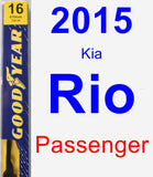 Passenger Wiper Blade for 2015 Kia Rio - Premium